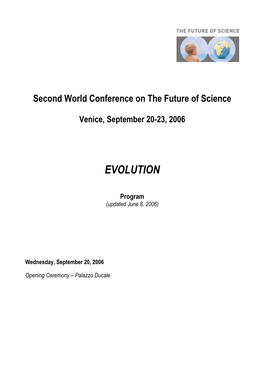 Second World Conference on the Future of Science