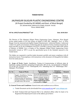 Jalpaiguri Siliguri Plastic Engineering Centre