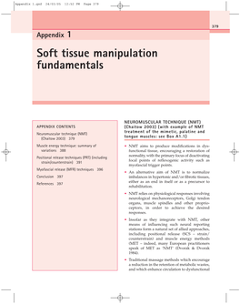 Appendix 1. Soft Tissue Manipulation Fundamentals