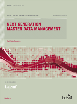 Next Generation Master Data Management