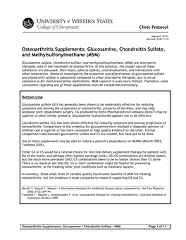 Glucosamin Chondroitin