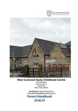 New Cumnock Early Childhood Centre Handbook