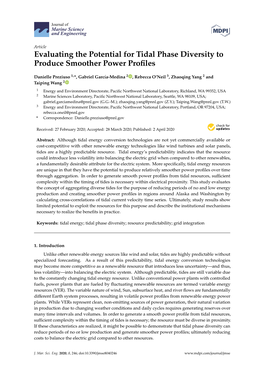 Evaluating the Potential for Tidal Phase Diversity to Produce Smoother Power Proﬁles