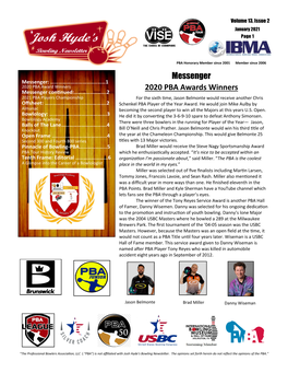 Messenger 2020 PBA Awards Winners