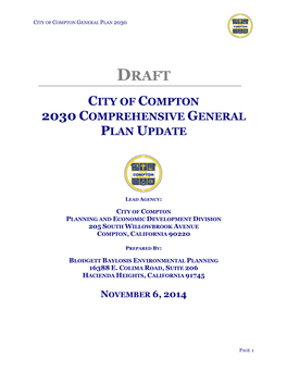 City of Compton 2030 Comprehensive General Plan Update