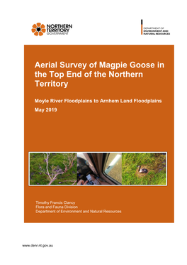 Aerial Survey of Magpie Goose in the Top End of the Northern Territory