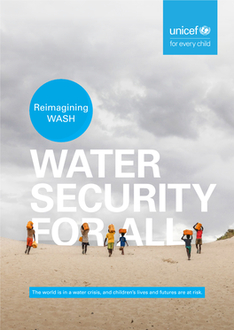Reimagining WASH WATER SECURITY for ALL