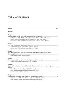 Table of Contents