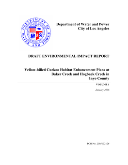 Draft Environmental Impact Report