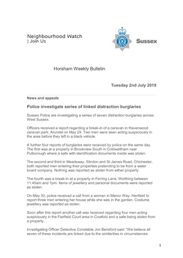 Horsham Weekly Bulletin