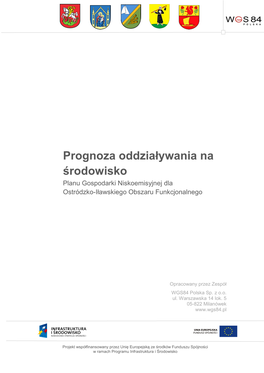 Prognoza Oddziaływania Na Środowisko Planu Gospodarki Niskoemisyjnej Dla Ostródzko-Iławskiego Obszaru Funkcjonalnego