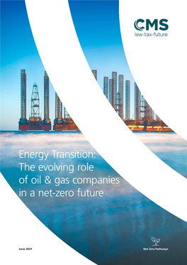 Energy Transition: the Evolving Role of Oil & Gas Companies in a Net-Zero