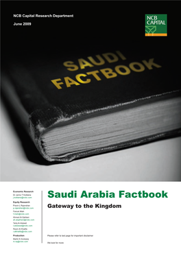NCBC Research Saudi Arabia Factbook