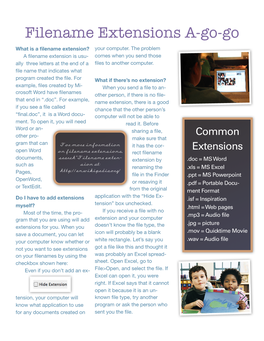 File Name Extensions
