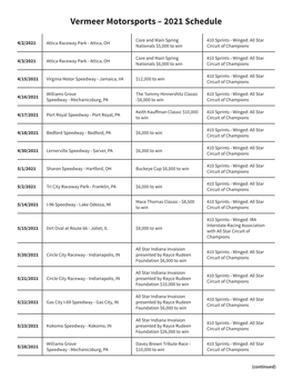 2021 Schedule