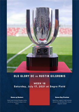 Old Glory DC Vs Austin Gilgronis