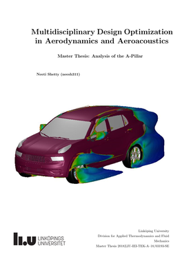 Multidisciplinary Design Optimization in Aerodynamics and Aeroacoustics