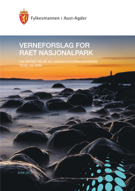 Verneforslag for Raet Nasjonalpark