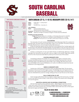 South Carolina Baseball