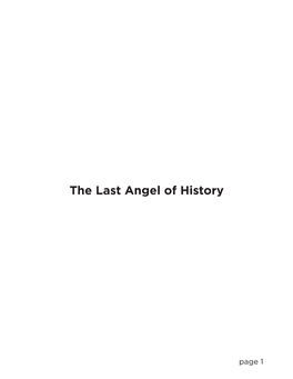 The Last Angel of History Transcript