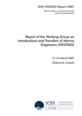 WGITMO Report 2007