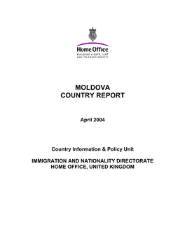 Moldova Country Report