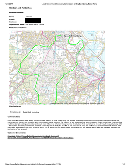 Old Windsor Parish Council Have Reviewed the Proposal to Reduce the Number of Borough Councillors from 57 to 43 and Amend Ward Boundaries Accordingly