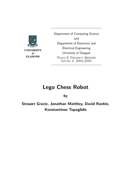 Lego Chess Robot