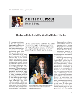 The Incredible, Invisible World of Robert Hooke