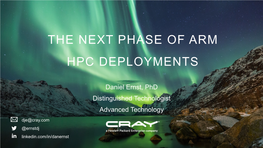 The Next Phase of Arm Hpc Deployments