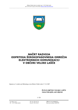 Načrt Razvoja Odprtega Širokopasovnega Omrežja