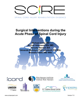 Surgical Interventions During the Acute Phase of Spinal Cord Injury