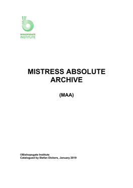 Mistress Absolute Archive