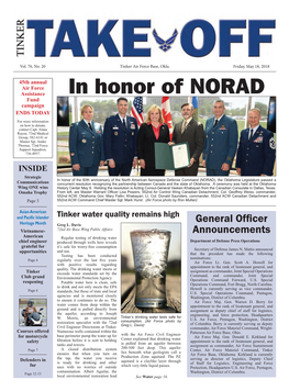 In Honor of NORAD Fund Campaign ENDS TODAY