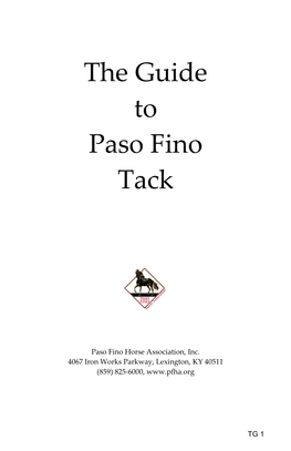 The Guide to Paso Fino Tack