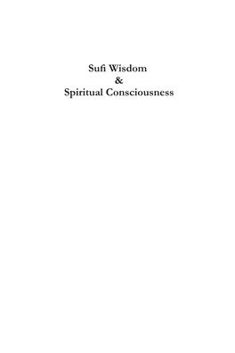 Sufi Wisdom & Spiritual Consciousness