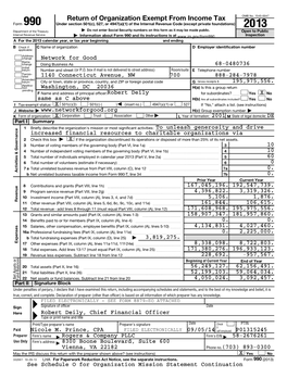 Return of Organization Exempt from Income Tax OMB No