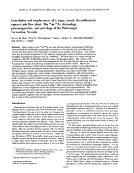 Correlation and Emplacement of A