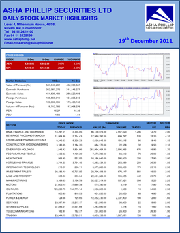 Asha Phillip Securities Ltd