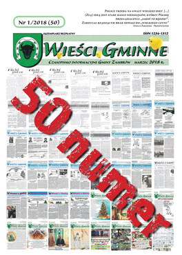 Wieści Gminne Nr 1/2018 (50)