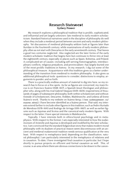 Research Statement