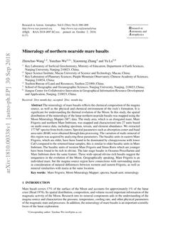 Mineralogy of Northern Nearside Mare Basalts 3