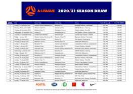 2020 FFA. This Fixtures List and Any Part of Thereof, Must Not Be Reproduced Without the Permission of FFA