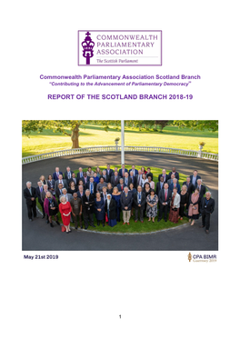 Report of the Scotland Branch 2018-19