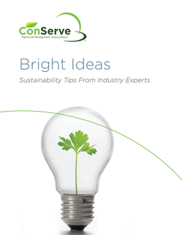 Bright Ideas Sustainability Tips from Industry Experts