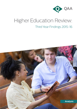 Higher Education Review: Third Year Findings 2015-16