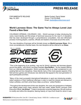 World Lacrosse Sixes: the Game You’Ve Always Loved Just Found a New Gear