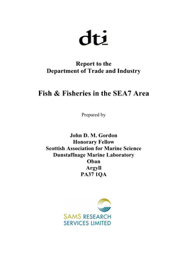 Fish & Fisheries in the SEA7 Area