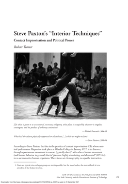 Steve Paxton's