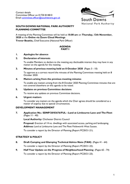 Agenda Document for Planning Committee, 12/11/2020 10:00